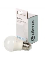 Лампа светодиодная E27, 9 Вт, 70 Вт, 220 В, шар, 6500 К, холодный белый свет, Lofter