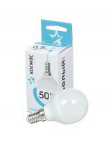 Лампа светодиодная E14, 6.5 Вт, 50 Вт, шар, 4500 К, нейтральный белый свет, Космос, Basic, LkecLED6.5wGL45E1445