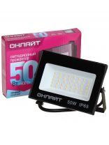 Прожектор светодиодный, Онлайт, 50 Вт, 4000 К, IP65, черный, 71659