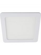 Светильник встраиваемый светодиодный, Ecola, 20 Вт, 4200 К, IP20, 23х23х2 см, нейтральный белый свет, 200В, даунлайт, DQRV20ELC
