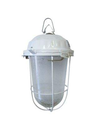 Светильник TDM Electric, НСП 02-200-022.01 У2, 200 Вт, E27, на 1 лампочку, IP52, 17.2х17.2х30.6 см, с решеткой, стекло, крюк, в сборе, индивидуальная упаковка, белый, SQ0310-0012