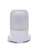 Светильник для бани, General Lighting Systems, GCF-SNP-60-E27-IP65-W,4377, 60 Вт, E27, на 1 лампочку, IP65, НПБ-400, КСС-002, 230В, пластик, белый, 437783