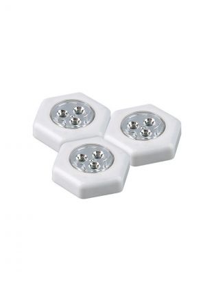 Светильник светодиодный, ФАZА, TF3-3xL3-H-wh, 6500 К, 15 Лм, IP20, 7.5х7.5х2 см, пушлайт, 5041714