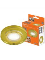 Светильник встраиваемый СВ 03-05, G5.3, MR16, 50 Вт, желтый, золотой, TDM Electric, SQ0359-0056