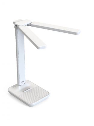 Светильник светодиодный настольный 11 Вт, белый матовый, General Lighting Systems, 047, 800047, 550лм, 2 плафона, сенсорное включение, 3 цвета температуры, диммер