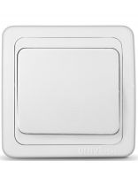 Выключатель скрытой установки, одноклавишный, без заземления, 10 А, пластик, белый, UNIVersal, Валери, В0021