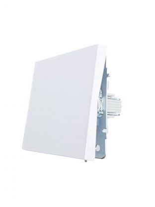 Выключатель скрытой установки одноклавишный, без заземления, пластик, белый, безвинтовой, зажимная клемма, Lezard, Zima, 704-0288-100QC