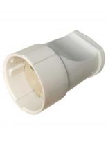 Розетка кабельная 1 гнездо, без заземления, 10 А, 250 В, пластик, IP20, белая, разборная, круглая, General Lighting Systems, GRV-S-10-R-W-IP20, 470500