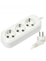 Удлинитель бытовой 3 гнезда, 3 м, ПВС, 3х1 мм2, с заземлением, Smartbuy, SBE-16-3-03-Z