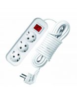 Удлинитель бытовой 3 гнезда, 7 м, ПВС, 3х1 мм2, с заземлением, выключатель, UNIVersal, S-303, 9631988