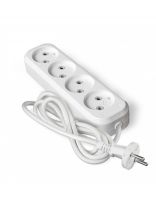 Удлинитель бытовой 4 гнезда, 2 м, ПВС, 2х0.75 мм2, без заземления, UNIVersal, У6, 766М-02