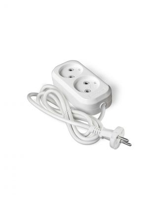 Удлинитель бытовой 2 гнезда, 5 м, ПВС, 2х0.75 мм2, без заземления, 6 А, UNIVersal, У6, 011М-05