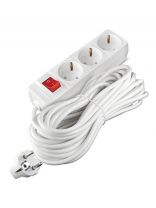 Удлинитель бытовой 3 гнезда, 10 м, ПВС, с заземлением, 2200 Вт, Союз