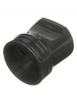 Кабельная розетка 2 полюса, без заземления, 10 А, черная, TDM Electric, Народная, SQ1806-0410