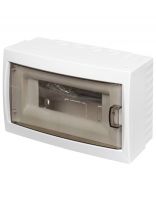 Бокс настенного монтажа навесной, КНО-8Д, пластик, БелТИЗ, 8 модулей, IP20, УТ000002642