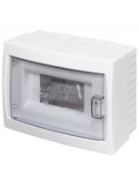 Бокс настенного монтажа навесной, КНО-6Д, пластик, БелТИЗ, 6 модулей, IP20, УТ000002701