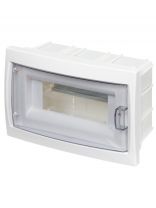 Бокс настенного монтажа встраиваемый, навесной, КНС-8Д, пластик, БелТИЗ, 8 модулей, IP20, УТ000002643