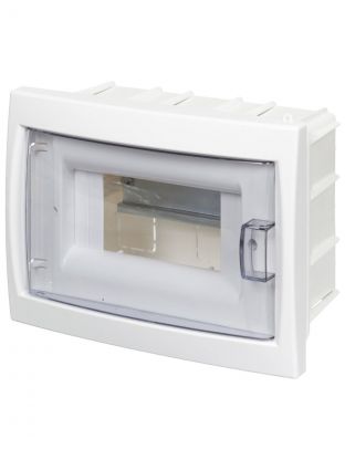 Бокс настенного монтажа встраиваемый, навесной, КНС-6Д, пластик, БелТИЗ, 6 модулей, IP20, УТ000002702