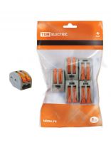 Клемма СК-412, соединительная, серая, 5 шт, 2.5 мм2, TDM Electric, SQ0527-0011