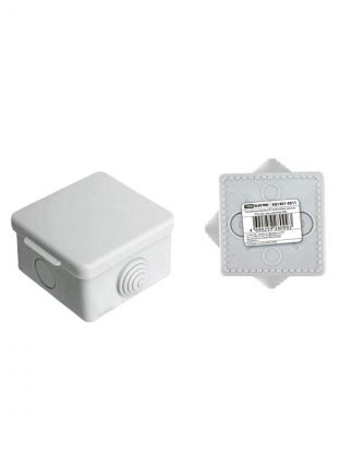 Коробка распаячная, открытая, 65х65х50 мм, TDM Electric, с крышкой, 4 входа, IP54, SQ1401-0511