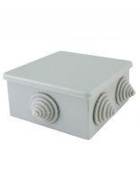 Коробка распаячная, открытая, 100х100х50 мм, TDM Electric, с крышкой, 6 входов, IP55, SQ1401-1255