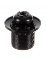 Патрон E27, подвесной, TDM Electric, карболит, с кольцом, черный, SQ0335-0002