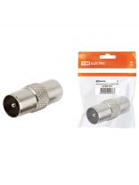 Переходник штекер TV - штекер TV, индивидуальная упаковка, TDM Electric, SQ1809-0014