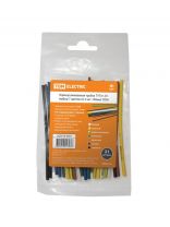 Термоусадочная трубка 2/1 мм, 21 шт, набор, 7 цветов по 3 шт, 100 мм, TDM Electric, SQ0518-0501