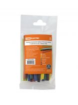 Термоусадочная трубка 6/3 мм, 21 шт, набор, 7 цветов по 3 шт, 100 мм, TDM Electric, SQ0518-0503