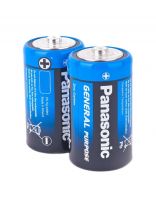 Батарейка Panasonic, C (R14), Zinc-carbon General Purpose, солевая, 1.5 В, спайка, 2 шт
