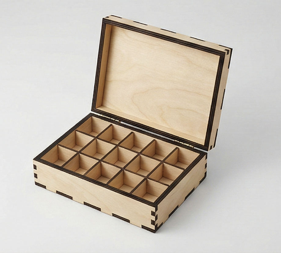 Шкатулка для сережек (18 ячеек)