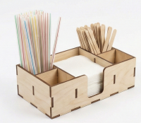 Органайзер барный для трубочек/салфеток/мешалок (8 секций)