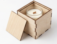 Коробка для свечи 1 шт с крышкой