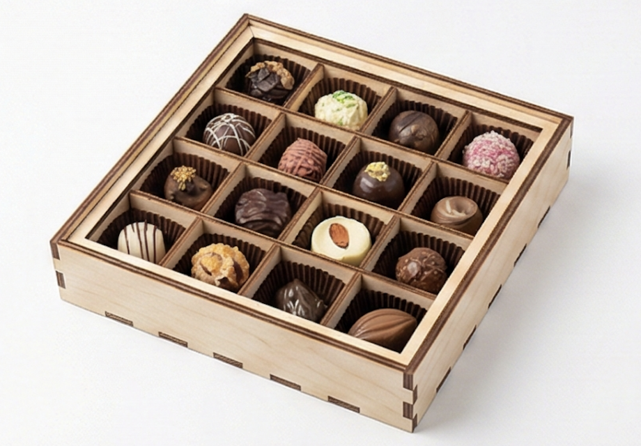 Коробка для шоколада/конфет (16 ячеек)