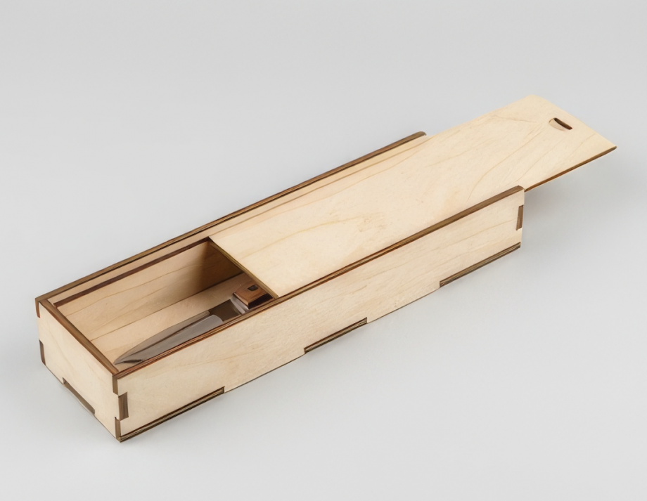 Коробка со сдвижной крышкой для ножа/штопора