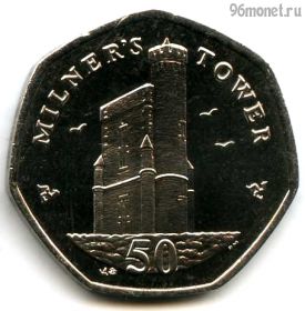 Остров Мэн 50 пенсов 2013 AB