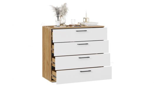 Комод «Нео» - 502.000.000 Дуб Крафт золотой, Белый