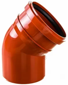 ОТВОД  Д/НАРУЖ. КАНАЛИЗАЦИОННЫЙ 110/45град