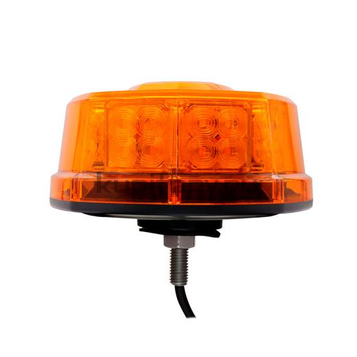 Светодиодный проблесковый маяк оранжевый 80 мм 32 LED c резьбой PRO KARAVAN PM-O355S