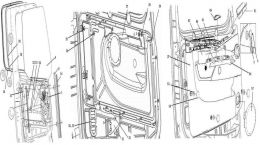 Левый стеклоподъемник в сборе (ручной) для Howo70
