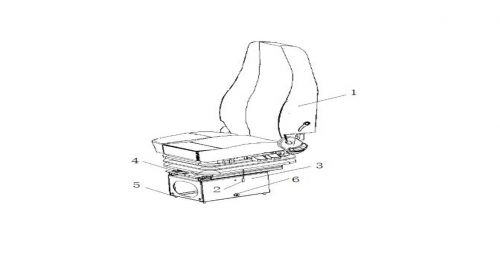 Сиденье HOWO с пневматической подвеской в сборе для Howo70