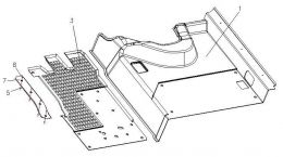 Порог кабины (завод деталей интерьера) для Howo70
