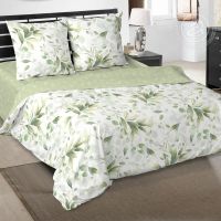«Илона» (DE LUXE) постельное белье Поплин 2-х спальный с евро