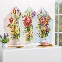 Набор полотенец из рогожки "Пионы" (2шт.)