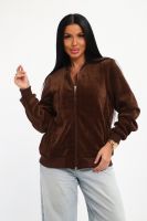 Бомбер на молнии 001 [шоколад]