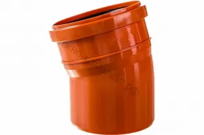 ОТВОД  Д/НАРУЖ. КАНАЛИЗАЦИОННЫЙ 110/15град