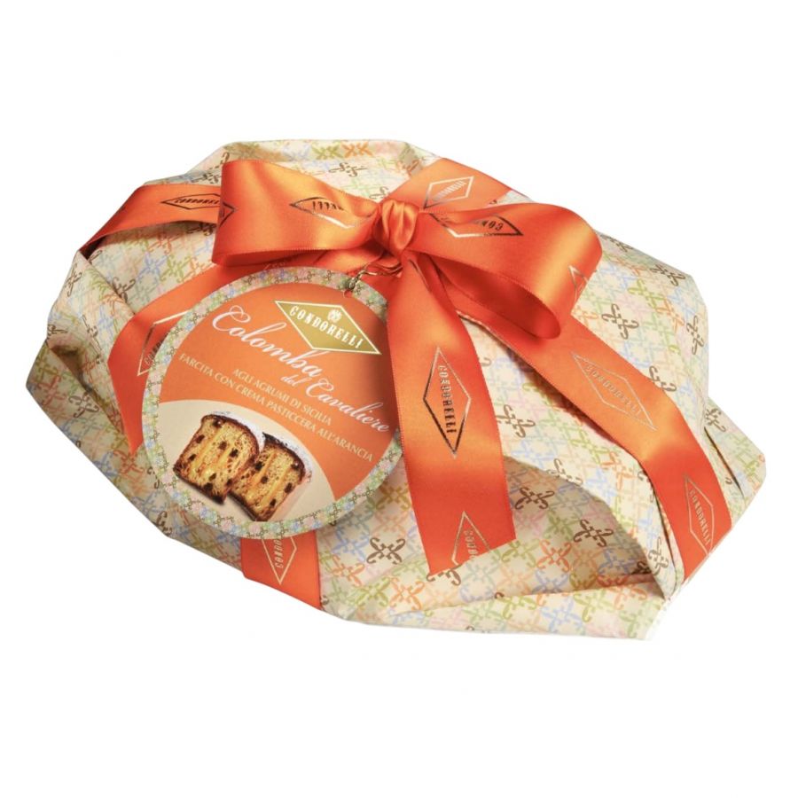 Коломба с заварным апельсиновым кремом, Condorelli, 850 г, Colomba agli agrumi 850 g