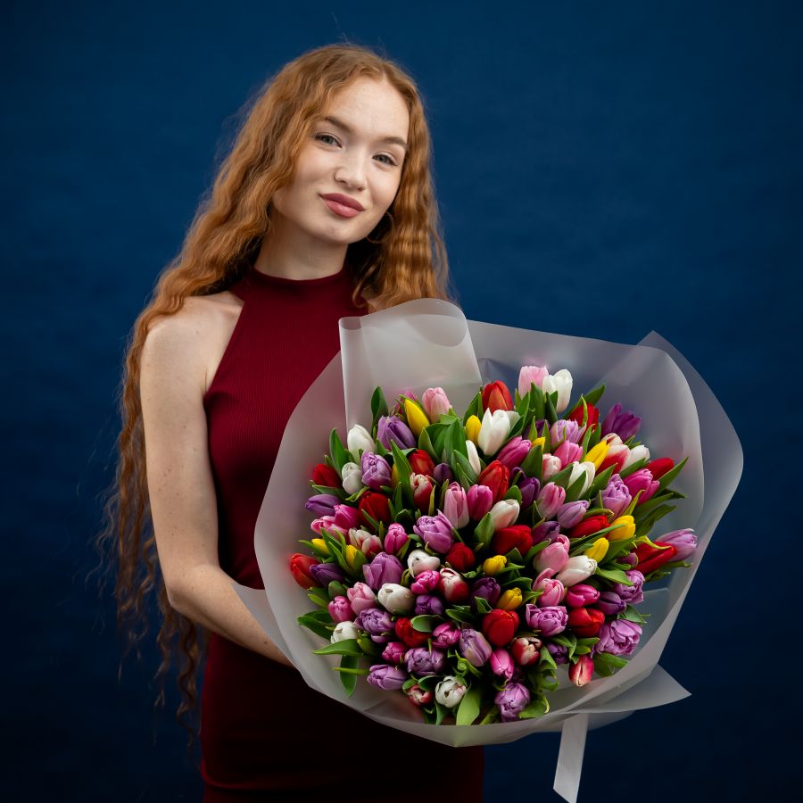 Тюльпаны микс 101шт
