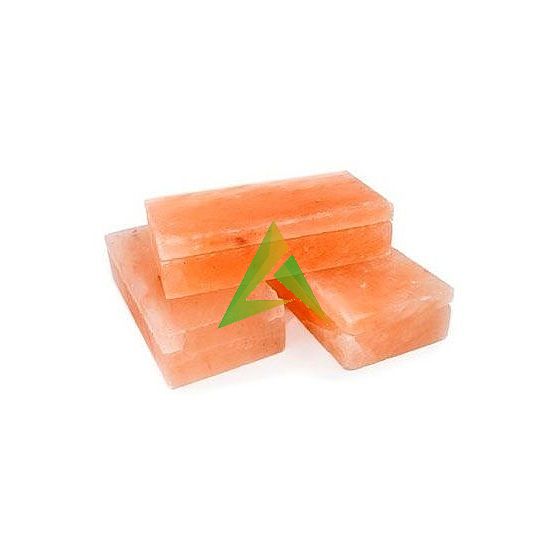 Кирпич из гималайской соли розовая 31*200*100 мм шлифованный с пазом не торцованный