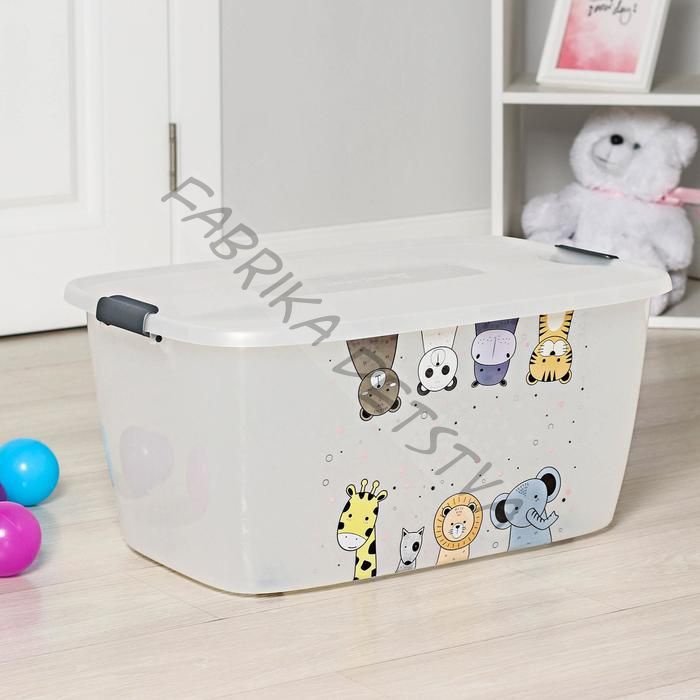 Бокс на колёсиках «Детский. Универсальный», 46 л, МИКС